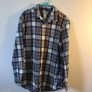 LL Bean Men’s Plaid Flannel Shirt